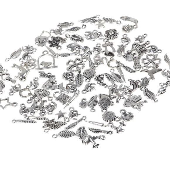 Lots Wholesale Bulk Tibetan Silver Mix Charms Beads Pendants Jewelry Making DIY - Picture 9 of 9